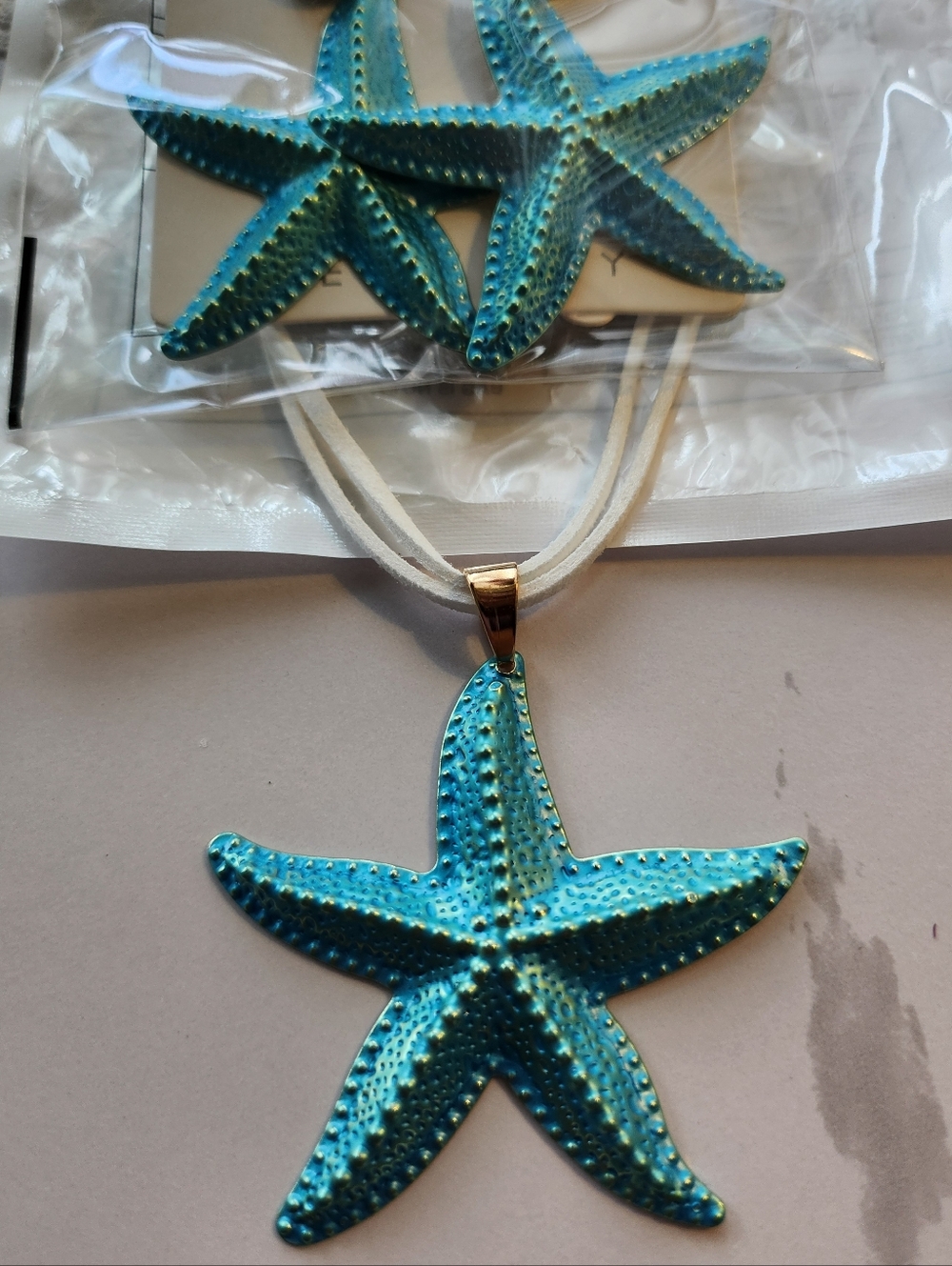 Starfish Necklace & Earrings Set